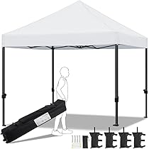 3 Paredes Laterales Para Cenador 3x3 M - Tela Oxford 210D Impermeable - Blanco