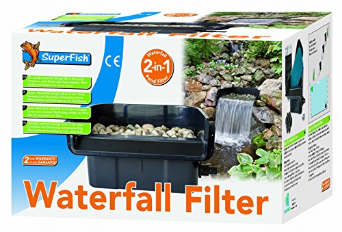 Superfish Wasserfall-Filter, 2in1-Teichfilter für den Gartenteich - 2