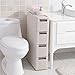 Produktbild Multifunktions-Küchenregal Thicker Caught Aufbewahrungsbox Plastik Mobile Schließfächer Finishing Cabinet Schrank Schublade Style Chuck Schränke Gap Schmal Schrank Küche Regal CHUFZWJ- Kitchen Storage rack and Shelf ( größe : 80cm )