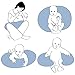 Nursing and Support Pillow by Motherhood (ergonomic) Oeko-Tex Standard 100 - GREY CLASSICS