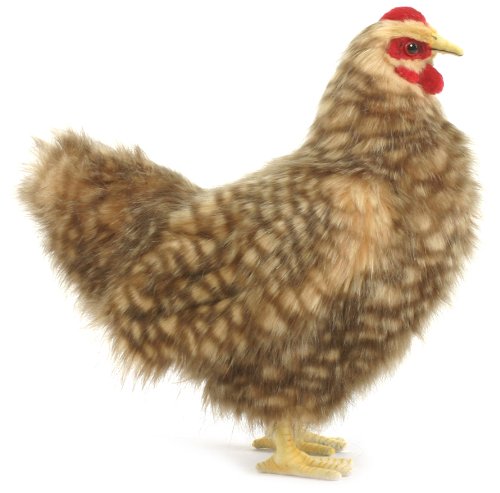 Brown Hen Plush Soft Toy by Hansa. 30cm. 5621
