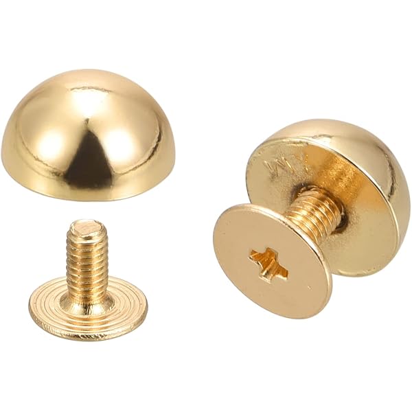 8pcs Boucles De Fixation Métal Pour Sac - Doré | Rivets En Forme D'haltère Pour Sangle Et Poignée