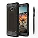 Produktbild Samsung Galaxy Note 7 Hülle, Alfort 2 in 1 Schutzhülle Hart PC + TPU Case Cover Telefon Kasten Vollschutz für Samsung Galaxy Note 7 Smartphone für Zu Fuß / Bergsteiger / Radfahren / Kletterei, etc ( Schwarz ) + Schwarz Stylus Pen