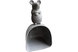 KNBG Paletta per cibo per cani cucchiaio, paletta per cibo per animali domestici, robusta paletta per tutti i tipi di alimenti secchi. Design carino a forma di topo