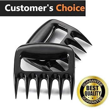 Ottocasa Br Spitzen Aus Kunststoff Vollmaterial Fleischgabeln Brentatzen Grill Bbq Pulled Pork Schwarz2 Stck