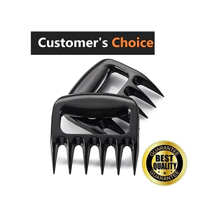 Ottocasa Br Spitzen Aus Kunststoff Vollmaterial Fleischgabeln Brentatzen Grill Bbq Pulled Pork Schwarz2 Stck