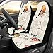 Produktbild Enhusk Floral Birds Painted Custom New Universal Fit Auto Drive Autositzbezüge Protector Für Frauen Automobil Jeep Truck SUV Fahrzeug Full Set Zubehör Für Erwachsene Baby (Set Von 2 Front)
