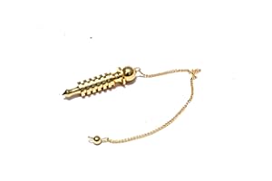 Jet International Calidad 6 Anillo de Placa Latón Chapado en Metal ISIS Péndulo Curación Dowsing A ++