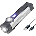NORDBERG LED Work Light 1901, Flashlight, UV light, 2 LED + 1 UV, Rechargeable, Cordless Portable Magnetic, 2200mAh Inspection Light for Car Repair, Home, Garage, Emergency