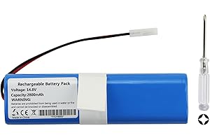 K KYUER 2800mAh Batteria per Rowenta X-Plorer Serie 75 X-Plorer Serie 75 S+ X-Plorer Serie 95 X-Plorer S 75s+ RR8567 RR8585 RR8587 RR7687 RR7987 RR7675WH RR8577WH Robot Aspirapolvere Battery