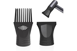 ZBHDEYG 2 pièces d'embouts de sèche-cheveux, diffuseur universel pour sèche-cheveux, embout diffuseur pour cheveux, embout peigne pour sèche-cheveux, peigne pour sèche-cheveux, peigne pour sèche-cheveux pour