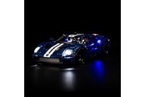 LocoLee Oświetlenie kompatybilne z LEGO Ford GT 2022, oświetlenie LED, kompatybilne z LEGO 42154 Technic 2022, Ford GT Supercar – zestaw tylko świateł, nie jest to model (wersja standardowa)