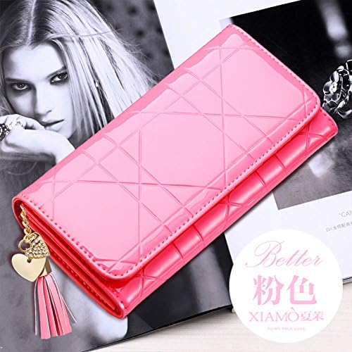 GUNAINDMX Walletwomen'S Long Wallet Cross Lingerie Handbags Money Clip Evening Bags,B6 Pink