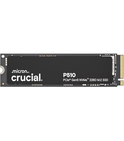 Crucial T500 1TB SSD PCIe Gen4 NVMe M.2, Up to 7300MB/s, TLC