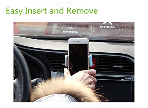 Caolator - Supporto porta telefono da auto, per bocchette dell'aria, conÂ rotazione a 360Â°, per iPhone 7, 6S, 6, 5S, 5, Samsung, HTC, Motorola, Sony e altri smartphone
