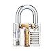 Produktbild Lockmall Crystal Lock Pick Übungs-Vorhängeschloss für Anfänger, Sichtbare Schlüssel-Vorhängeschlösser - Entdecken Sie, wie ein Schloss funktioniert (Transparent)