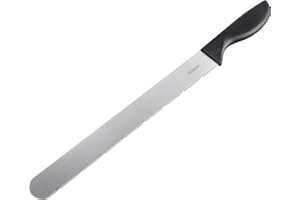 Cuchillo de repostería Westmark – Cuchillo para tartas con doble filo para cortar tartas y bases de pasteles o para untar glaseados y cremas – acero inoxidable, plástico