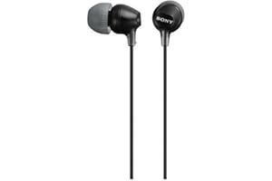 Sony MDR-EX15LP Wired In-Ear Headphones, Black (without microphone)