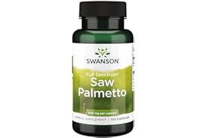‎SWANSON Swanson, Saw Palmetto, 100 glutenfreie Kapseln, 540mg Sägepalmenfrucht-Extrakt je Dosis, Sojafrei, GMO frei, Geschmacksneutral