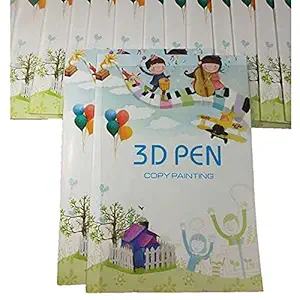 Protomont 3D Pen Drawing Templates Book for Kids, Combo Template Book (3D Pen Template Book)