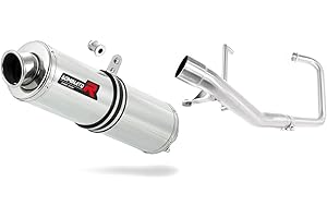 DOMINATOR EXHAUST SYSTEM Exhaust silencer muffler Dominator ROUND compatible with YBR 125 09-18 2009-2018 + DB KILLER