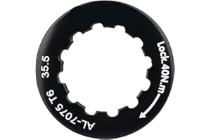 VGEBY1 Anillo de Bloqueo de Cassette, Bicicleta Volante Fijo Casete Lockring Accesorio de Ciclismo(Negro)