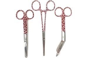 NOVAEX Krankenschwester scheren set "Giraffe" – Verbandschere – Krankenpfleger scheren set – Schere Krankenschwester – erste-hilfe-schere – pflegekraft geschenk – pflegeschere - bandagenschere