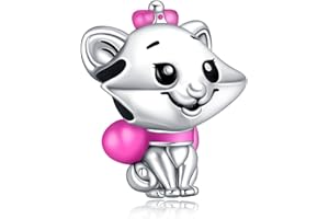 MGIUL Animation Animals Charmes pour les Femmes Bracelets à Breloques, perles de Dessin Animé en Argent Sterling 925 Halloween Anniversaire Cadeau de Bijoux de Noël pour les Filles