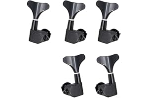 FUBESK 5PC Chitarra Basso Tuning Pioli Accordatori Meccaniche Teste per Chitarra a 5 Corde Sigillate 2L3R/3L2R /4L1R/1L4R Chiavi