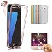 Produktbild Für Samsung Galaxy J5 2016 Hülle Silikon Transparent,Handyhülle für Galaxy J5 360 Grad Schutz Durchsichtig Vorne Hinten Touch Case,SKYXD Beidseitiger Rundumschutz Full Body Cover Klar Clear Dünne Weich Rückseite Handy Tasche Premium Backcover für Samsung Galaxy J5 2016 Modell J510- Roségold