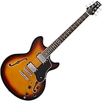 Chitarra Elettrica Semi-Cava Gear4music Knoxville - Finitura Butterscotch, Con Pickup Single Coil - Foto 9