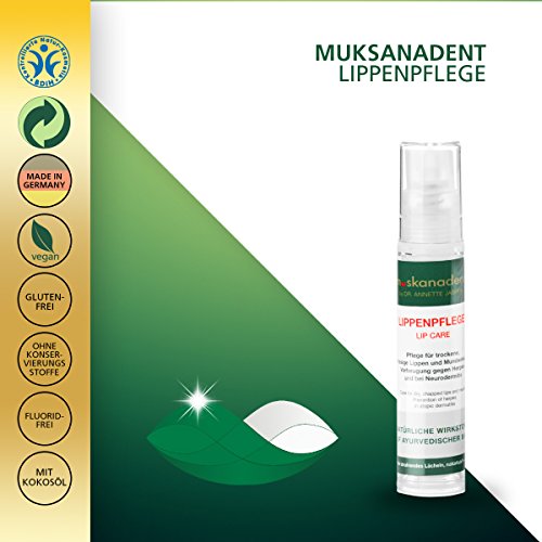 Premium Lippenpflege gegen trockene Lippen von Muskanadent | Lippenbalsam mit Jojoba-Öl, Shea-Butter, Lavendel, Zimt, Pfefferminz für Frauen, Männer & Kinder | Vegan | Hilft bei Neurodermitis | 10 ml - 4