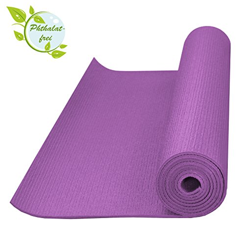 Yoga-Matte LIFE 183 cm x 61 cm x 0,4 cm Yogamatte in vielen Farben rutschfest phthalatfrei für Gymnastik Turnen Pilates - 3