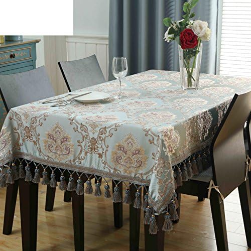 European-Style Coffee Table Cloth/The Style Of Rectangular Living Room Home Table Cloth/Table Square Table Cloth/Round Table-A 140x220cm(55x87inch)