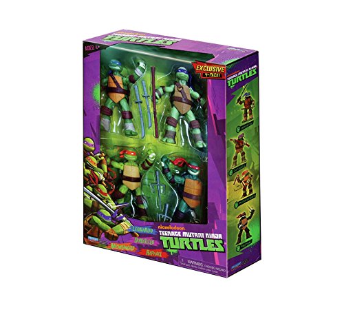 TMNT 4 Character Pack - Leonardo, Donatello, Michelangelo y Rafael Teenage Mutant Ninja Turtles