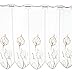 Produktbild Unbekannt dezent bestickte Scheibengardine Blatt 60 x 96 cm Farbe weiß/beige