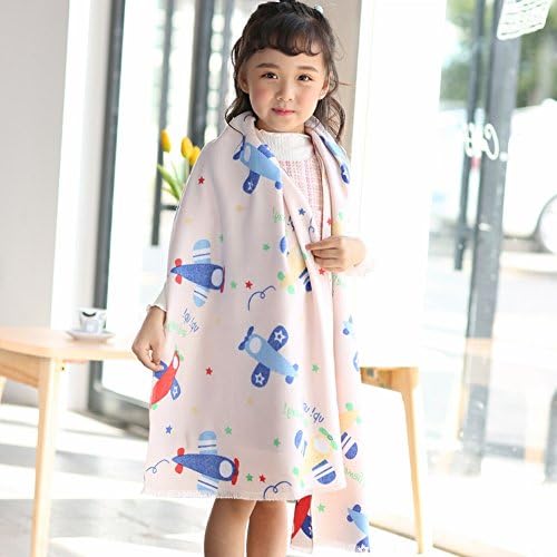 Children's Scarf Large Version of Cashmere Cartoon Pattern Children's Baby Boys and Girls Scarves Scarf , Small airplane