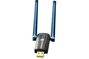 Hakimonoe USB Bluetooth 5.4 Adapter for PC Laptop, Long Range 492FT Wireless Dongle Adaptor for Windows 11 10 8.1 7 Desktop, Plug and Play Bluetooth Mouse Keyboard Headphones Speaker Game Controller
