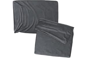 RC ocio Cojines Sofa 35x50 Color Antracita Pack de 2 Fundas de cojin Decorativos para Sofa, Cama, Salon/Funda de Terciopelo Elegantes y Modernas para la decoración del hogar sin Relleno