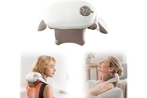 GOFIVEUS Massaggiatore Cervicale, 2025 Nuovo Massaggiatore Schiena E Collo, Massaggio Elettrico Per Tessuti Profondi 4d, Massaggio Profondo Per Muscoli Tesi, Allevia Affaticamento (bianco)