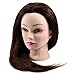 Neverland Professional 22" 80% Real Human Hair Hairdressing Equipment Styling Head Doll Mannequin Training Head Tools Braiding Cutting Student Practice Model with Clamp
