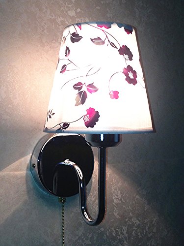 Preisvergleich Produktbild SJUN-einfachen Stoff Wandleuchte Nachttischlampe Schlafzimmer (mit / ohne Zugschalter) Das Wohnzimmer Studie Halle Wandleuchte