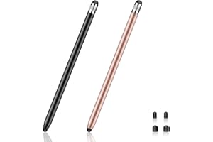 PAPERFEEL Długopis do tabletu, 2 sztuki, dotykowy Stylus Pen, uniwersalny rysik 2 w 1 do wszystkich tabletów/telefonów/kompatybilny z Samsung/Xiaomi/iPad/Android/iOS