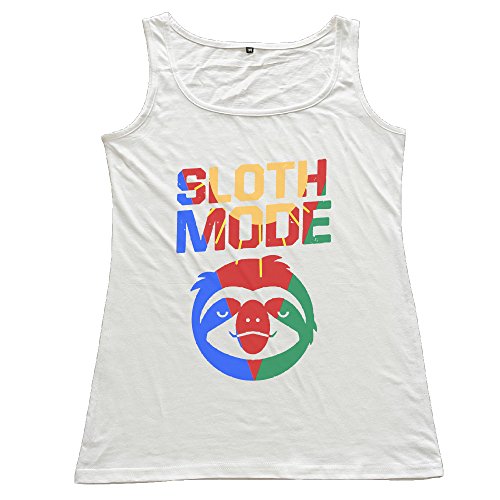 Preisvergleich Produktbild Damen Faultier-Tank Top Shirt., damen, weiß