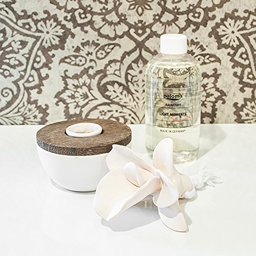 PAJOMA 51747 Raumduft Jasmin Keramikblüte, Keramik/ Holz , ø 9 - 4