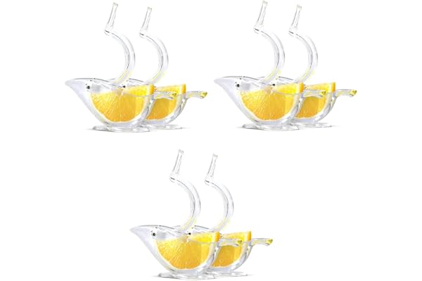 Fozriybefy Presse-citron manuel en acrylique avec 6 pièces