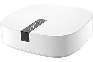 Sonos Boost WLAN Bridge, weiß – WLAN Verstärker für störungsfreie Übertragung im Sonos Home Soundsystem – Mehr Reichweite für die Verbindung der Sonos WLAN Lautsprecher