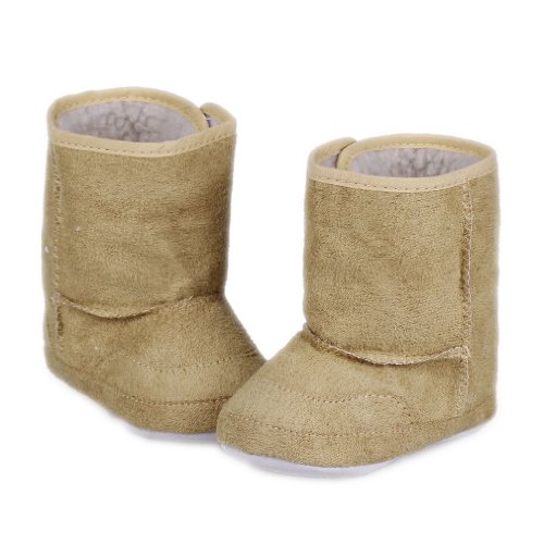 La Vogue Baby Infant Toddler Winter Non-slip Warm Shoes Snow Boots (XXL(18-24 Months), Beige)