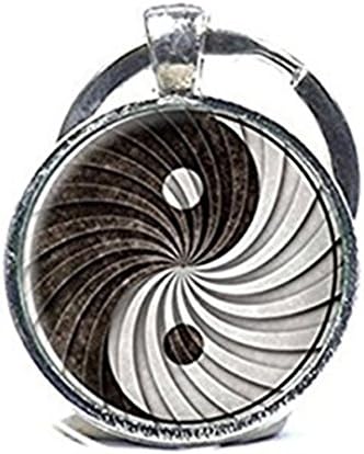 Ying Yang, Yin Yang, Photography Pendant, Yoga Art, Yoga, Spiritual Jewelry, Spiritual, Wooden Necklace, Photo Pendant, Photo Key Chain,gift