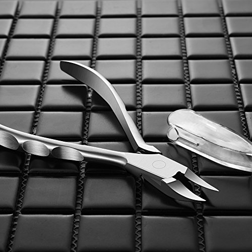 BEZOX Präzision Fuss nagelzange Trimmer für Dick oder eingewachsene Nägel oder Fingernagel Clipper lang Kiefer lang Griff – Nagelschneider – Edelstahl - 2